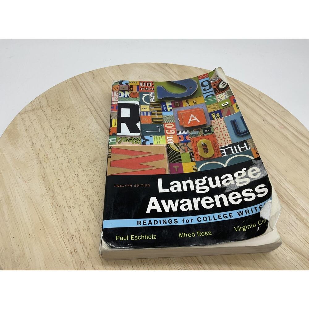 Language Awareness Readings For College Writers Eschholz Rosa Paperback Textbook